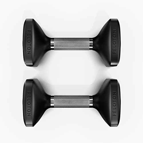 Peloton D. 20lb Cast Iron Dumbbells with Urethane Coating & Non-Slip Handles - Ergonomic Pair