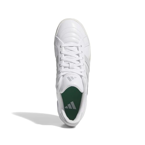 adidas Men's Retrocross Gripmore Golf Shoes 10 / Ftwr White/Dash Grey/Court Green - Spikeless, Full-Grain Leather