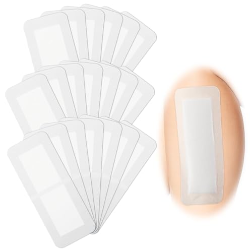 20 Pack Breathable Adhesive Gauze Pads for Wound Care 4x10 Inch