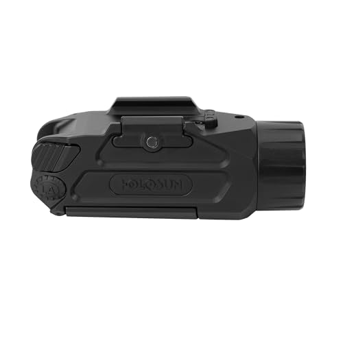 HOLOSUN P.ID-Plus Pistol Light with Green Laser, 900 Lumens, Dual Activation, Waterproof, Picatinny Mount