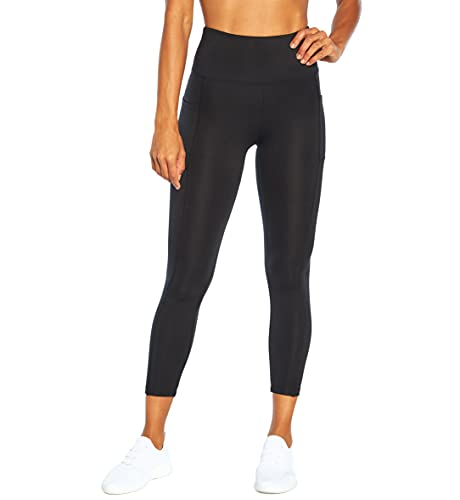 Women's High Rise Pocket Ankle Leggings - X-Large Black Activewear