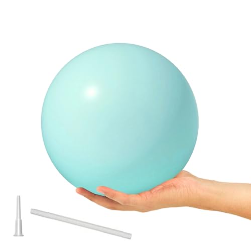 Skyblue 9-Inch Anti-Burst Pilates Ball with Pump - Core & Balance Exercise