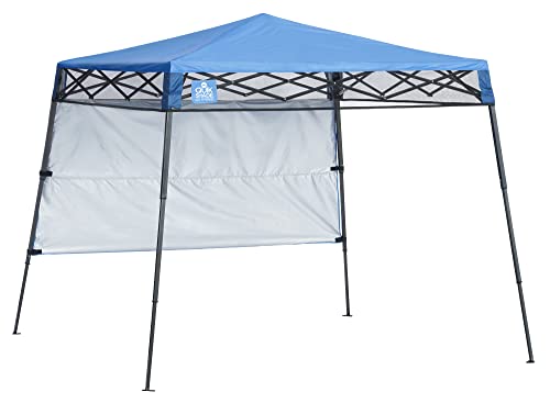Quik Shade Go Hybrid 6x6 ft Pop-Up Canopy Backpack - Sun & UV Protection, Regatta Blue