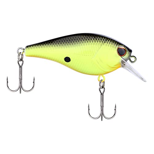 Berkley Square Bull Fishing Hard Bait - Black Chartreuse, 2 3/8in, 3/8oz