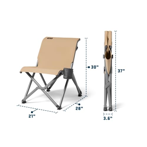 YETI Trailhead Field Chair - Black Lightweight Camping Chair with Carry Bag