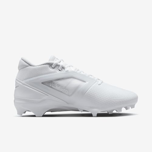 Nike Alpha Menace 4 Pro NRG Football Cleats White/Metallic Silver 8