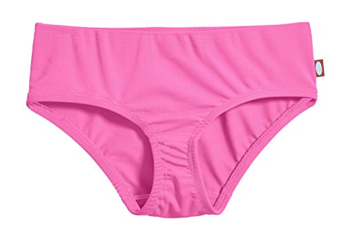 Girls Bikini Bottoms for Toddler to Teen - Pink Medium with Matching Stitch - City Threads