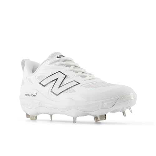 New Balance Women's Fresh Foam X Velo V4 Softball Cleats 6.5 White/Black
