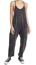 Free People Women's Hot Shot Onesie Small Black - Cozy Lounge Romper