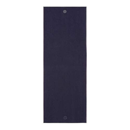 Manduka Yogitoes Hot Yoga Mat Towel Midnight 71 x 24 in - Non-Slip, Sweat-Absorbent