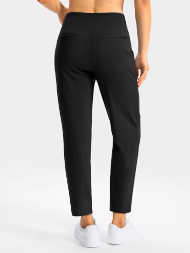 Women's Golf Pants 24.5 Inseam Black with 4 Pockets - Large