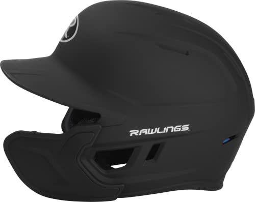 Rawlings MACH Adjust Baseball Batting Helmet SR Right Hand Black Matte 6 7/8 - 7 5/8