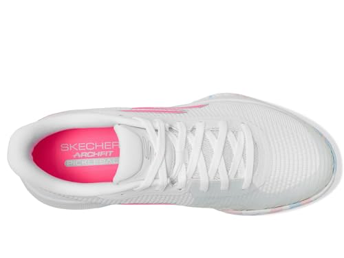 Skechers Women's Viper Court Pro 2.0 Sneakers - White Synthetic Textile, Multi Trim