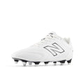 New Balance Unisex 442 Team FG V3 Soccer Cleats - White/Black 10.5 Women / 9 Men