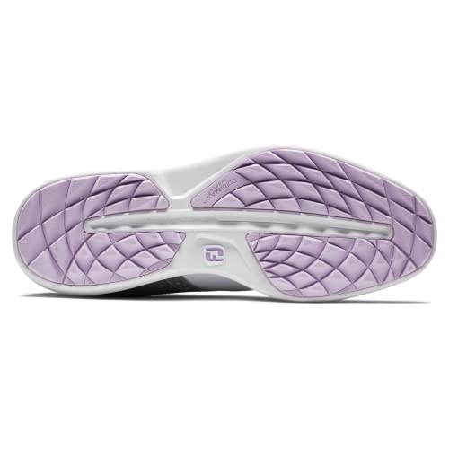 FootJoy Women's Traditions Spikeless Golf Shoe - White/Silver 8 - Previous Season Style