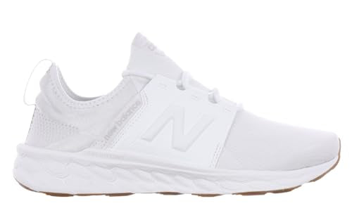New Balance Men's Fresh Foam X Cruz V3 Running Shoes - White/White/Gum 12