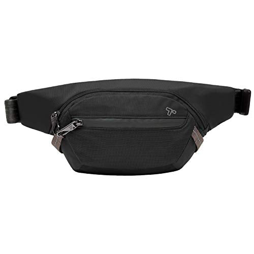 Travelon Anti-Theft Active Waist Pack Black - RFID Blocking Security Bag