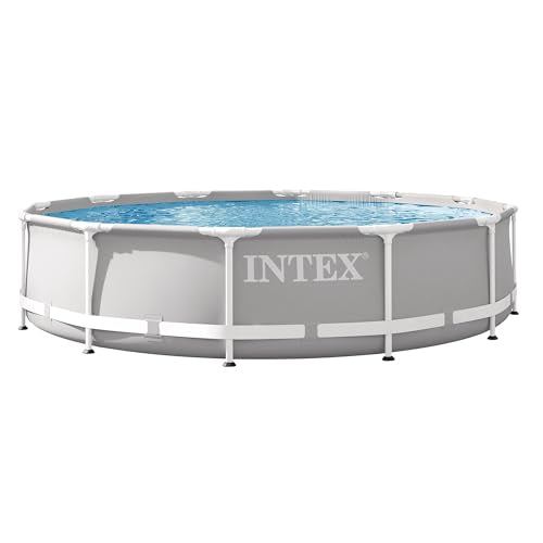 12ft x 30in Round Above Ground Swimming Pool - Easy Setup, Puncture-Resistant