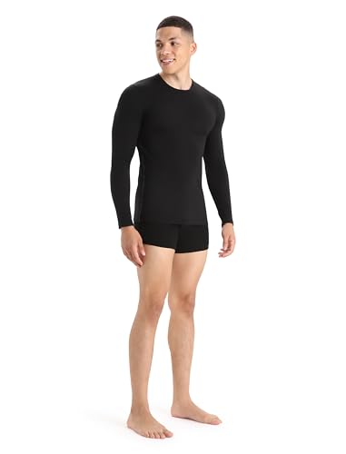 Icebreaker Merino 150 Anatomica Long Sleeve Crewe - Large Black