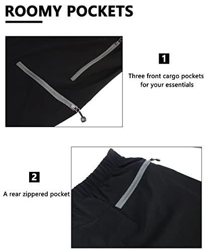 Men's Quick Dry Cargo Capris Pants for Hiking & Outdoor Activities