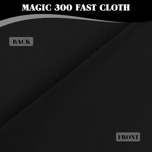 Boshen Black Worsted Blend Billiard Cloth for 7' Pool Table, Fast Surface
