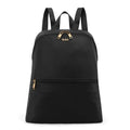Foldable Travel Backpack - Lightweight, Black/Gold Hardware, One Size