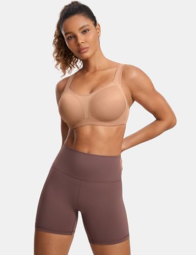 Women's Ladder Adjustable Straps Sports Bras - 36DD Barely Buff