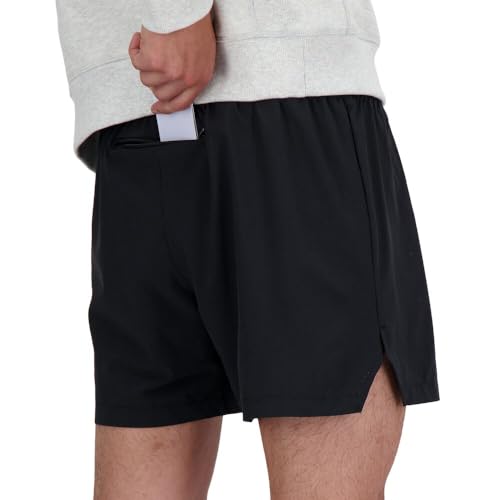 New Balance Men's RC Short 5" Black Medium Running Shorts Moisture-Wicking Reflective