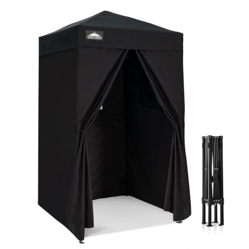 EAGLE PEAK 4x4 ft Black Pop Up Changing Tent Outdoor Privacy Shelter