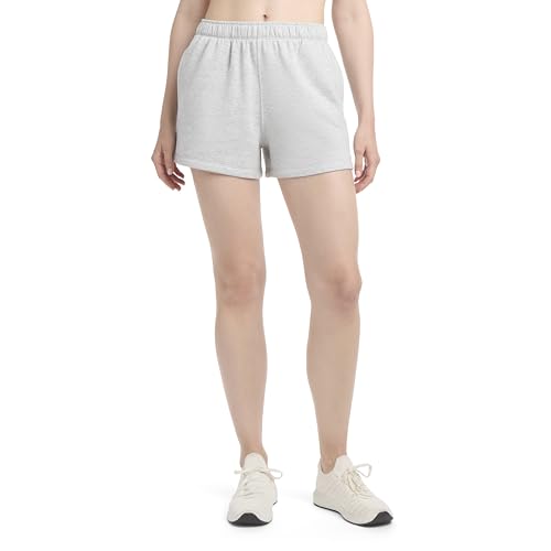 Danskin Women's Cozy Fleece Lounge Shorts 2 Pack Small Black Salt Grey Heather
