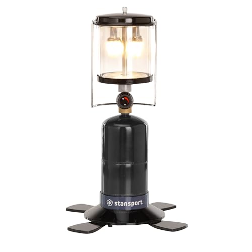 Propane Lantern for Camping & Emergency with Adjustable Brightness - Double Mantles Included