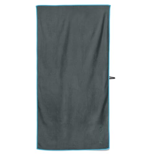 Flow Hydro Sport Microfiber Swim Towel - X-Large Gray Quick Dry Water Sports