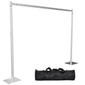 Heavy Duty 10x10ft Backdrop Stand Kit with Adjustable Telescopic Poles and Metal Base - Without Upgrade Clip