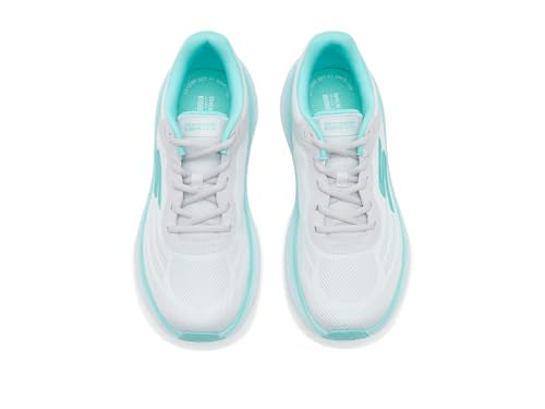 Max Cushioning Women's Sneakers - White Aqua, Size 6.5, Breathable Mesh