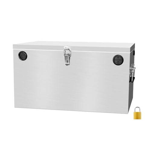 Peastorm Double Series RV Marine Battery Box 12V Waterproof Stainless Steel for Boat & Kayak