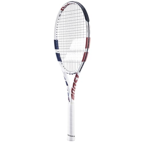 Beginner Tennis Racket - Strung Babolat Boost Drive with Black String & 4 1/4" Grip