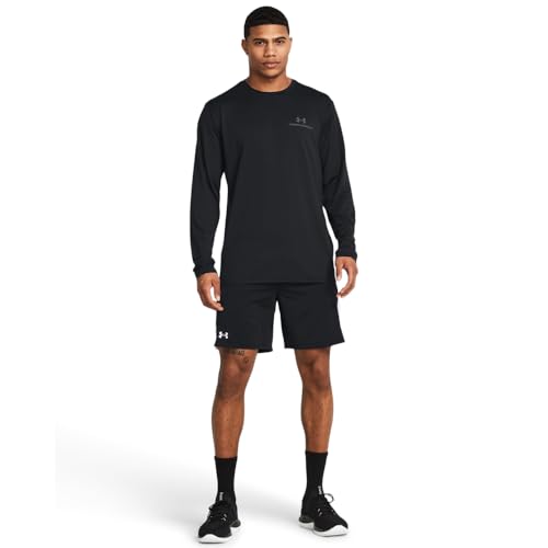 Under Armour Men's Train Stretch 2.0 Shorts XL Black White Performance Activewear