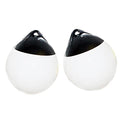 X-Haibei White Inflatable Boat Fenders Set - D14.9 x H17.8 Inch Marine Dock Bumpers