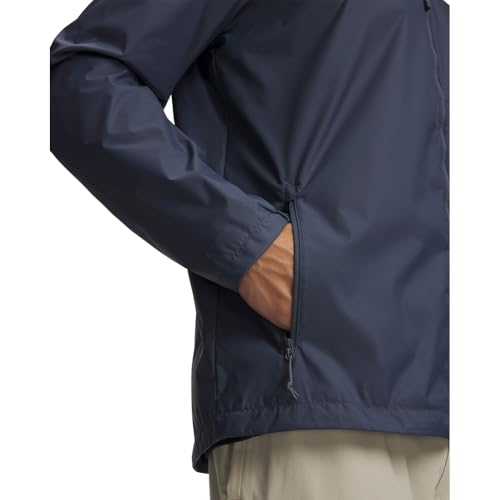 Under Armour Men's Forefront Rain Jacket Large Gray Black Waterproof Windproof