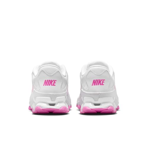 Nike Women's Reax 8 TR Mesh Training Shoes - White/Metallic Silver/Pink, Size [Insert Size]