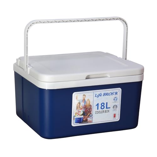 LifeBROS Blue 19qt Insulated Cooler with Ice Packs - Keeps Food & Drinks Cold