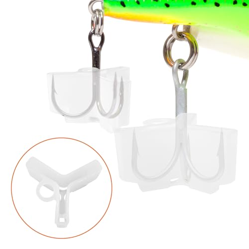 Fishing Hook Covers 500 Pcs Treble Hook Protectors Anti-Tangle Sharp Hook Caps