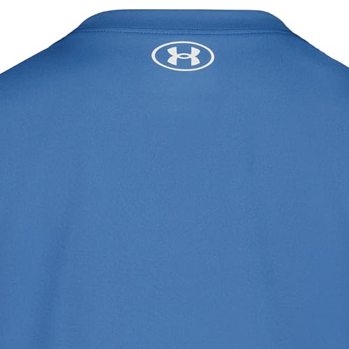 Under Armour Boys Logo Graphic T-Shirt - Aegean Blue, Relaxed Fit, 5