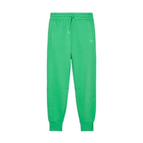 Lacoste Women's Two-Ply Green Trackpants - Calathea Style, Tapered Fit