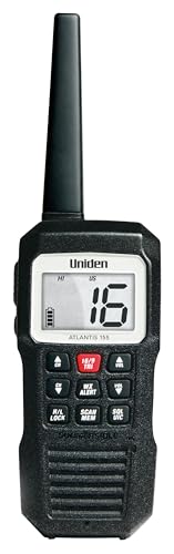 Uniden Atlantis 155 Handheld Marine Radio Waterproof VHF with NOAA Weather