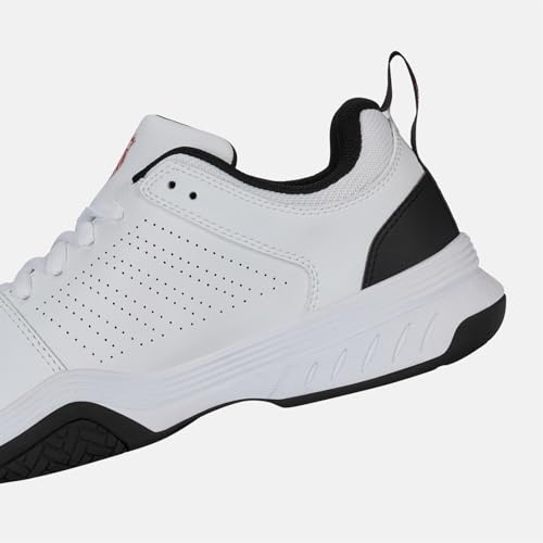 K-Swiss Men's Court Express 2 Tennis Shoes - White Black Mars Red 10