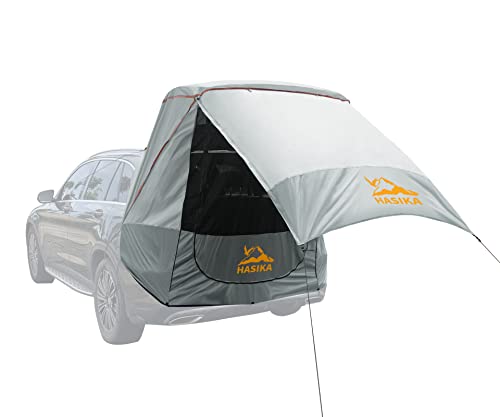 Hasika Car Camping SUV Tailgate Tent Sun Shade Awning Waterproof UPF 50+ Gray