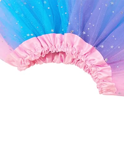 Girls Sparkle Tutu Dress for Toddlers 2-8 Years Pink Purple Blue Variation