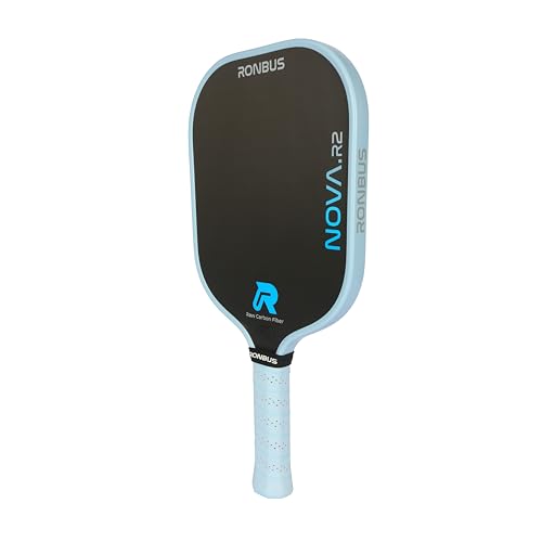 Ronbus R2 Nova Pickleball Paddle - T700 Carbon Fiber, 16mm Core, Extra-Long Handle