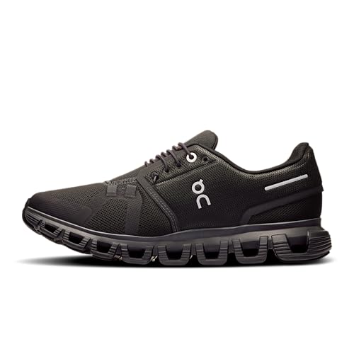 Women's Cloud 6 Running Shoes - Black/Black, Size 8